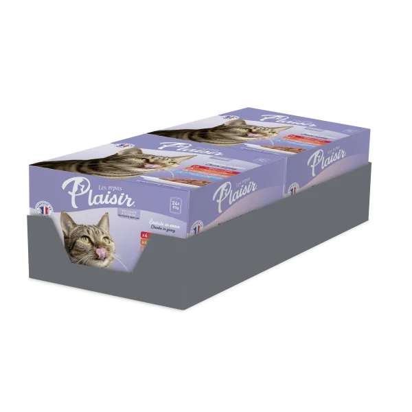 Plaisir cat Kapsa Multipack XXL pro dospělé i kastrované kočky mix chutí 24x85g