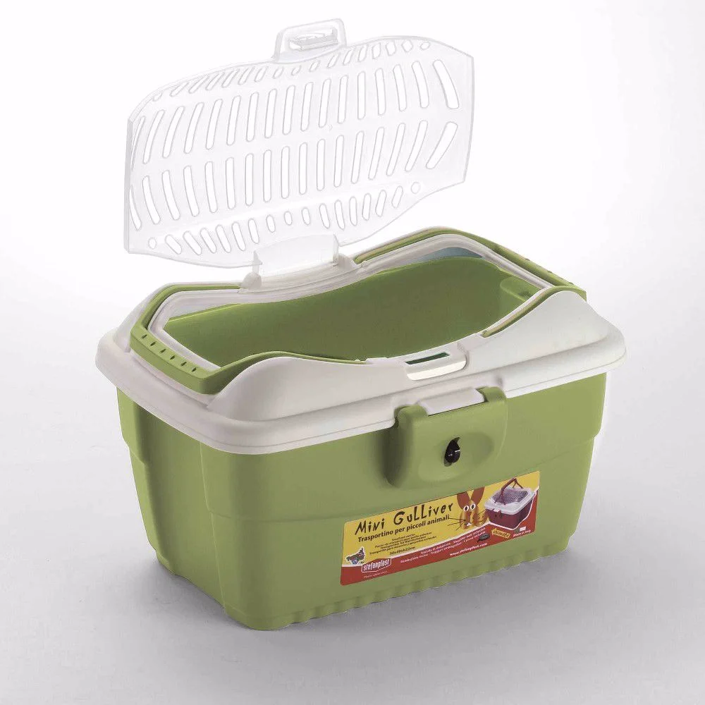 Přepravka hlodavec Mini Gulliver šedo-modrá