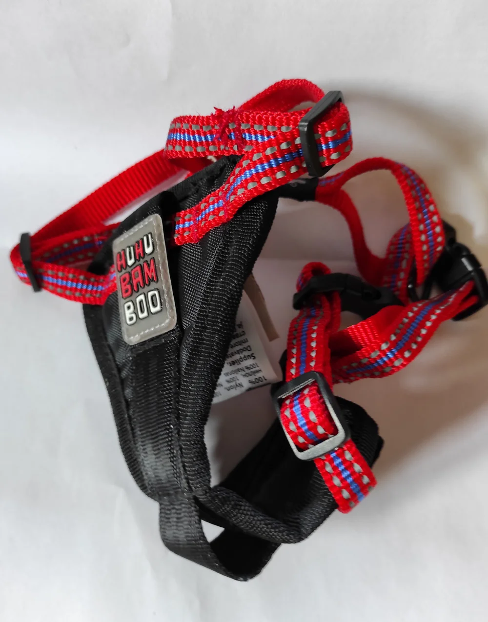 HUHUBAMBOO Postroj HUHU bezpečnostní do auta červený S