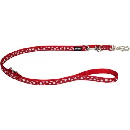 Vodítko RD přep. 20 mm x 2 m - White Spots on Red