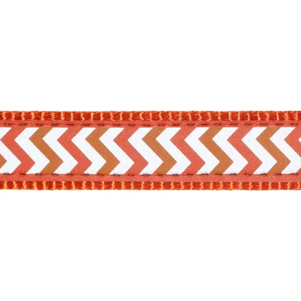 Obojek RD 25 mm x 41-63 cm - Ziggy Rfx - Oranžová