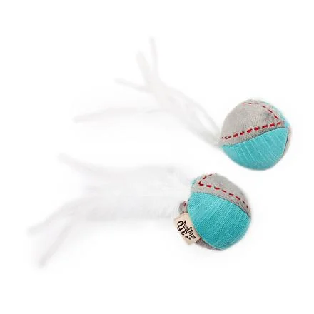 Látkový míček AFP Kitty s peříčky– se šantou