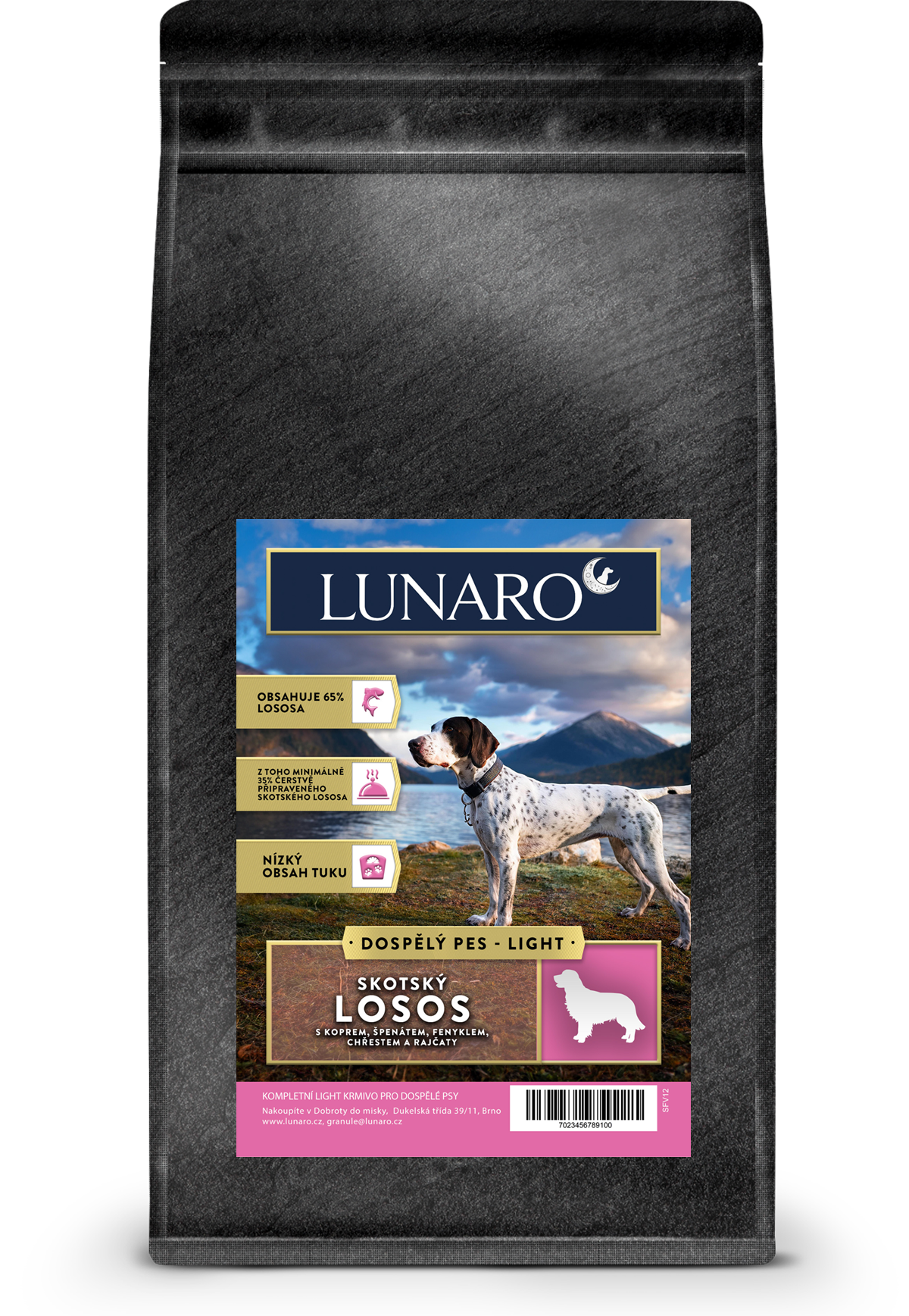 Lunaro Scotish River Adult Light 2kg - Losos s batáty