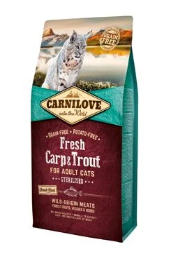 VAFO Carnilove Praha s.r.o. Carnilove Cat Fresh Carp & Trout Sterilised Adult 6kg