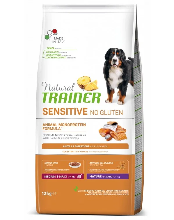 TRAINER Natural SENSITIVE No gluten Maturity M/M losos 12kg