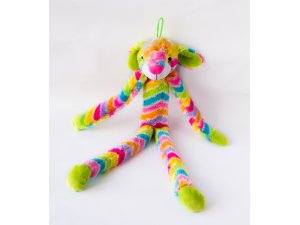HRAČKY SALAČ Králík dlouhán duhový - pískací 48cm