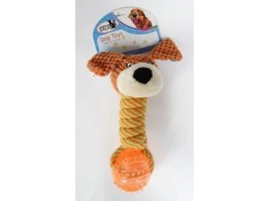 HRAČKY SALAČ Přetahovadlo míček TPR pes 20cm (80/1)