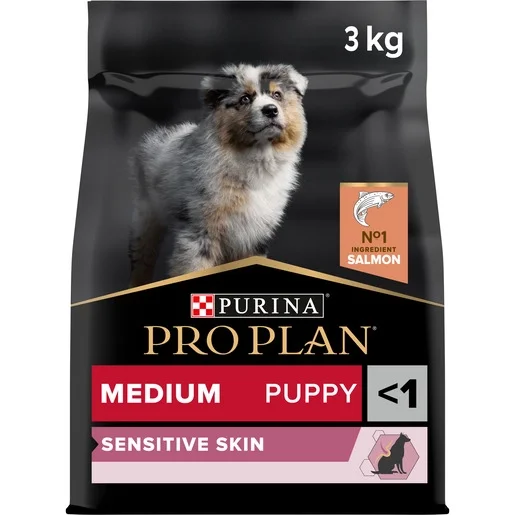 Pro Plan Medium Puppy Sensitive Skin losos 3kg