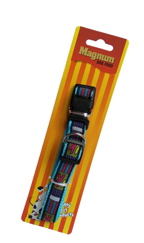 Magnum Obojek pro psy modrý 20mm x 35-55cm