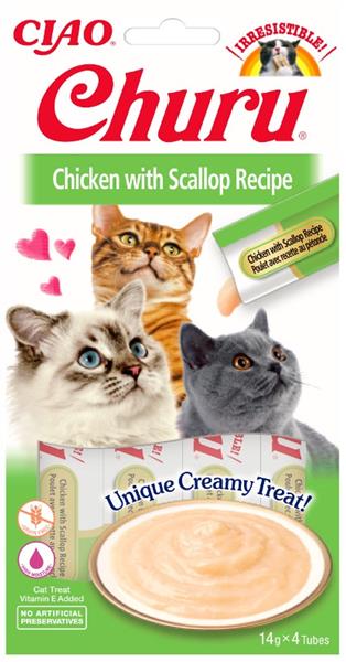 Churu Cat Chicken with Scallop 4x14g