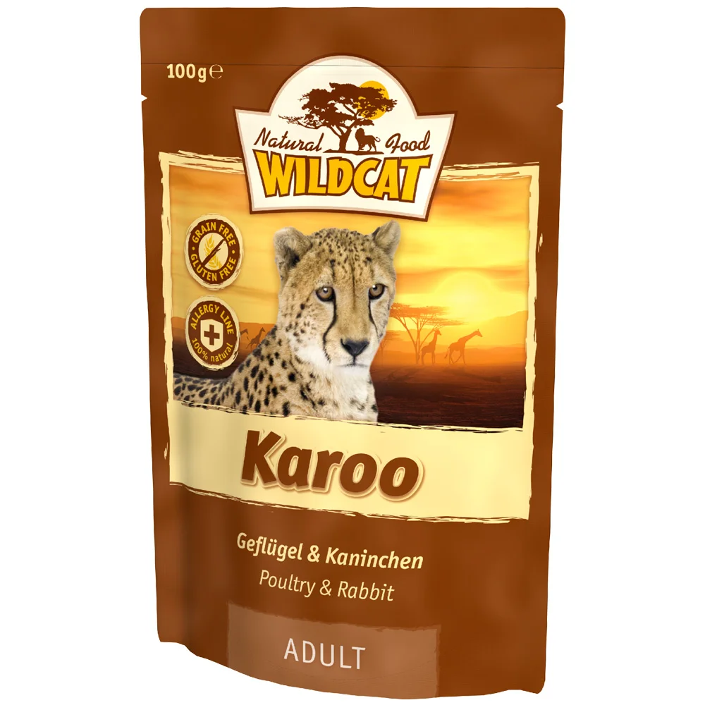 WildCat Kapsička Karoo Adult 100g - králík a kuře