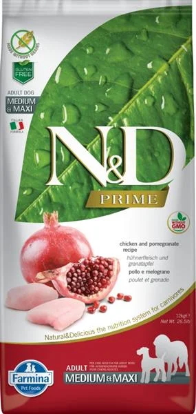 N&D PRIME DOG Puppy M/L Chicken & Pomegranate 12 kg