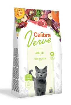 Calibra Cat Verve GF Adult Lamb&Venison 8+ 750 g