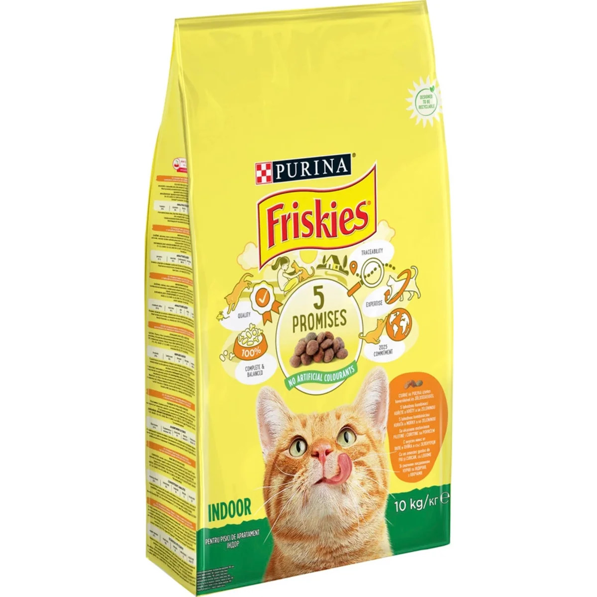 Friskies Indoor Cat s kuřecím a zeleninou 10 kg