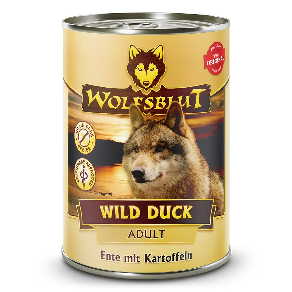 Wolfsblut konz. Wild Duck Adult 395g - kachna s bramborem