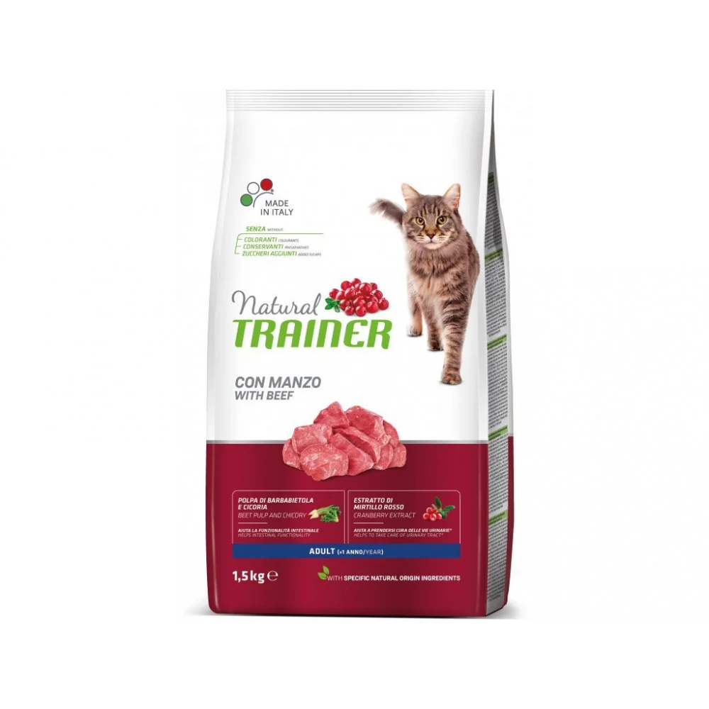 TRAINER Natural Cat Adult hovezi 1,5kg