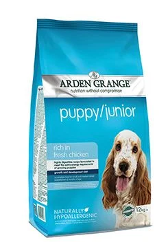 Arden Grange Dog Puppy/Junior rich in fresh Chick. 12kg