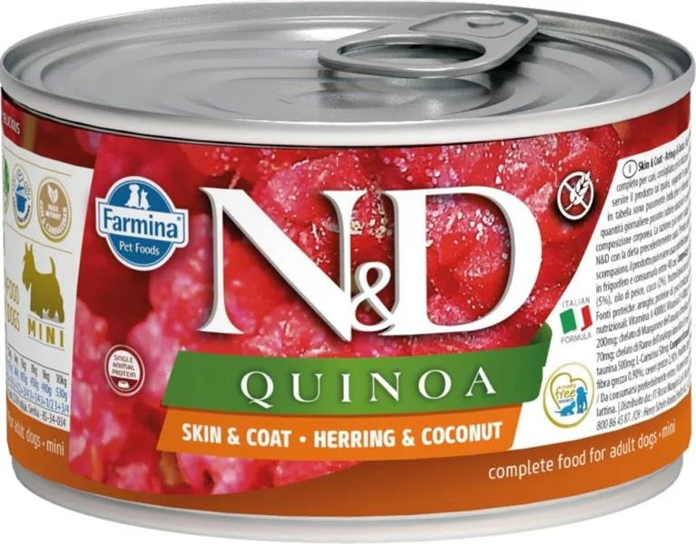 KONZERVA N&D DOG QUINOA HERRING & COCONUT 140g