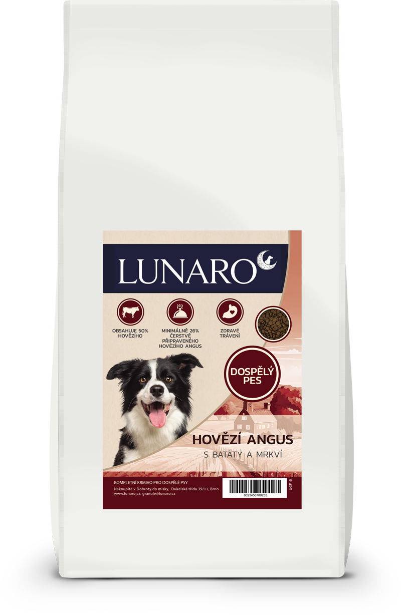 Lunaro Ebon Grace Adult 12kg - hovězí Angus s batáty