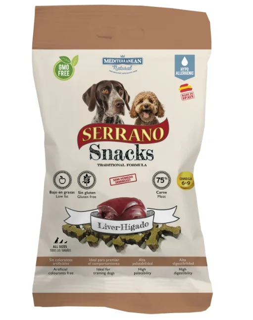 Serrano Snack Dog Liver 100 g