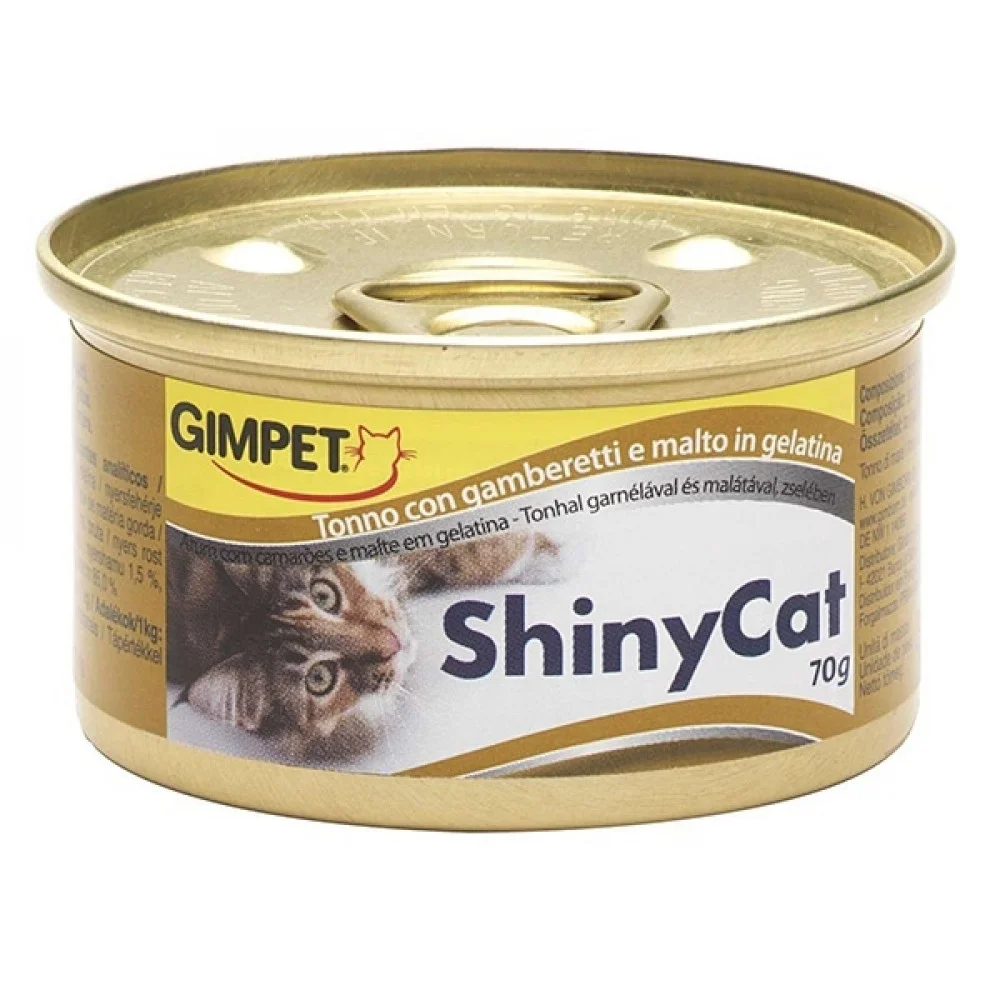 Gimpet ShinyCat tuňák + kreveta + maltóza 70 g