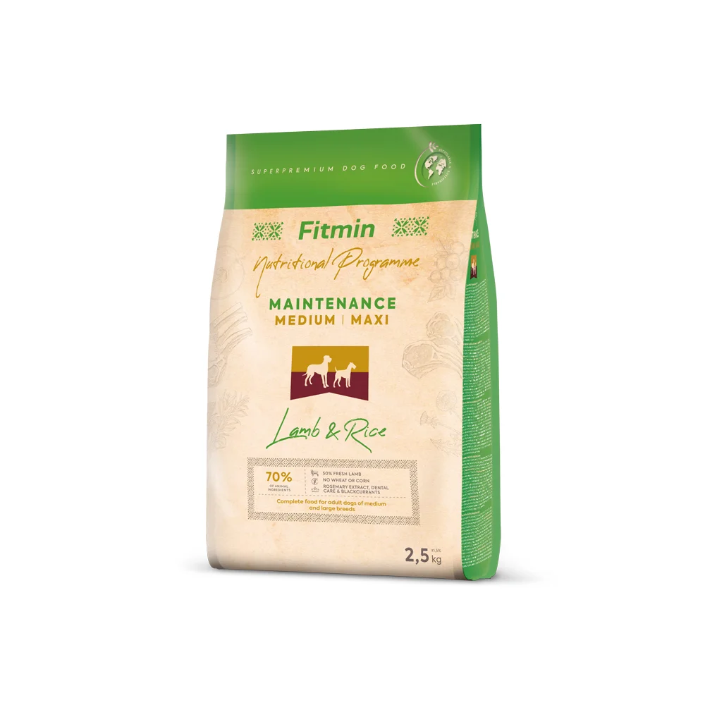 Fitmin dog medium maxi lamb&rice 2,5 kg