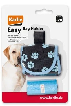 Pouzdro nylon KAR+sáčky 2x20ks černo-modré