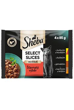 Sheba kapsa Šťavnatý výběr ve šťávě 4x85g 4x85g