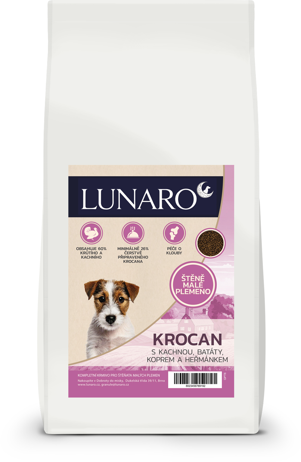 Lunaro Tamber Puppy small breed 6kg - krocan s batáty