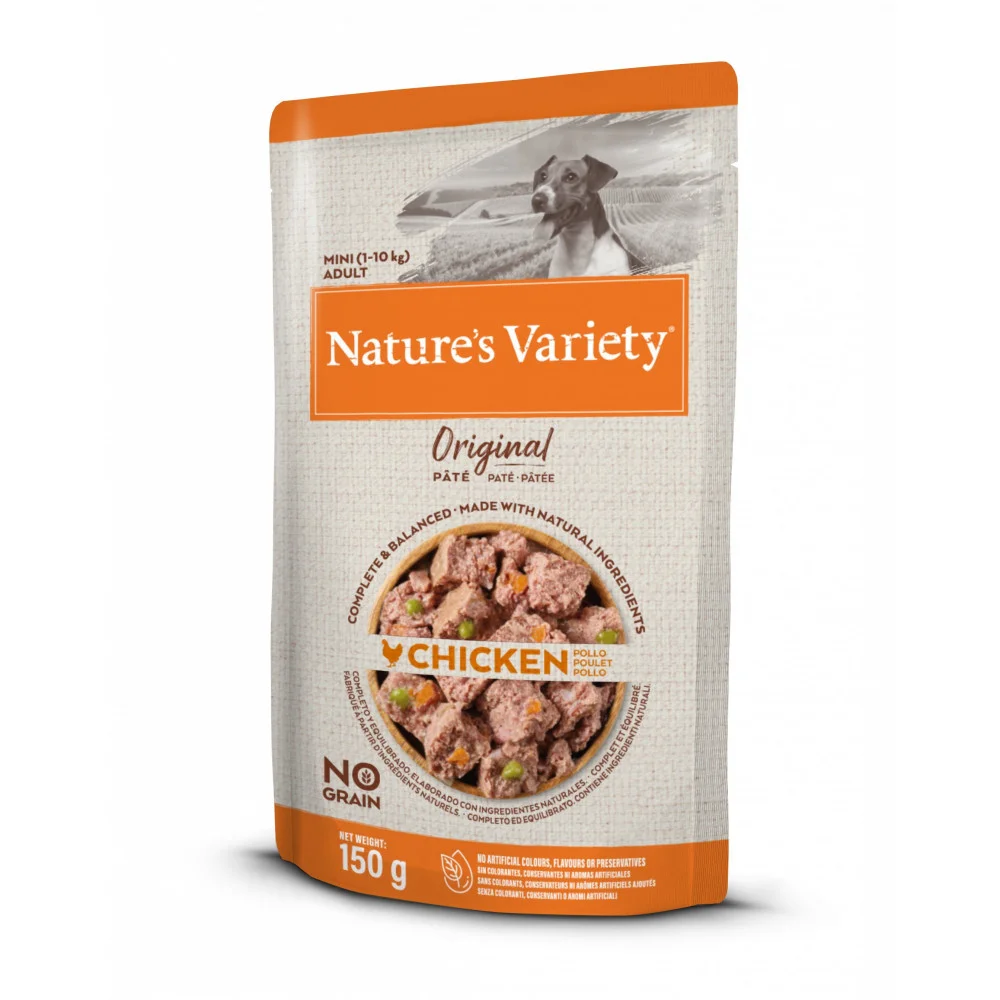 Natures Variety kap.Nature´s variety orig. mini dog s kurecim 150g