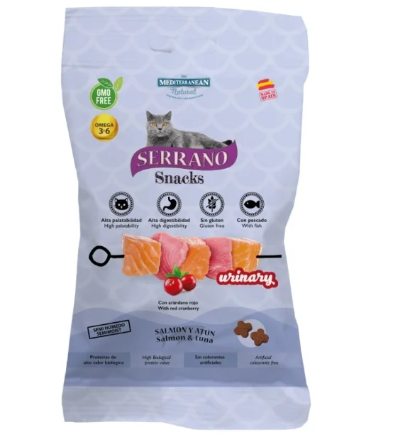 Serrano Snack Cat Urinary Salmon & Tuna 50g