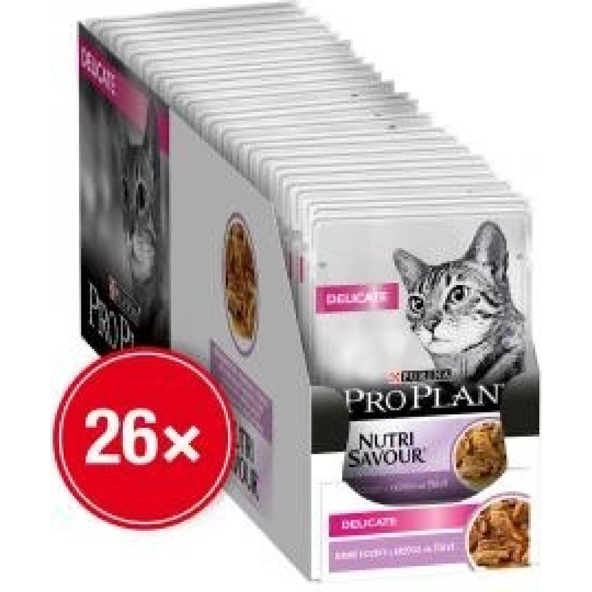 Purina ProPlan Cat kapsička Delicate Turkey 26 x 85g