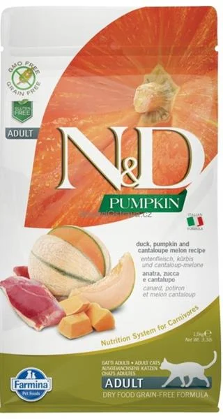 N&D GF Pumpkin CAT Duck & Cantaloupe melon 1,5 kg