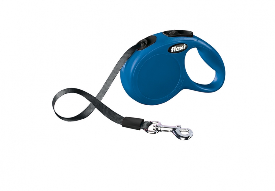 Vodítko FLEXI Classic NEW pásek 3 m/ 12 kg modrá