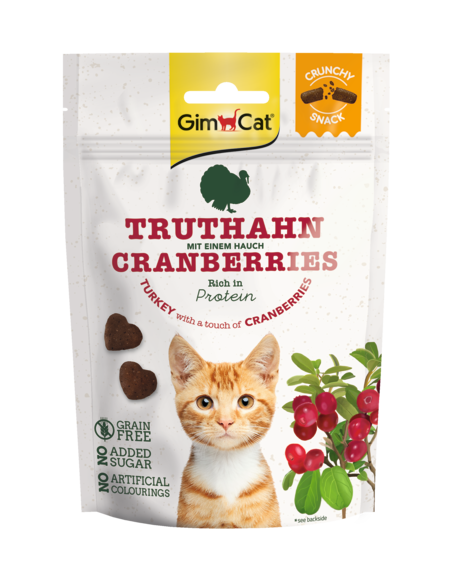 Gimcat Crunchy Snacks Krocan s brusinami 50g