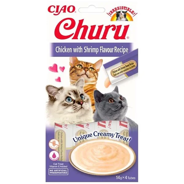 Churu Cat Chicken with Shrimp Flavour Recipe 4x14g