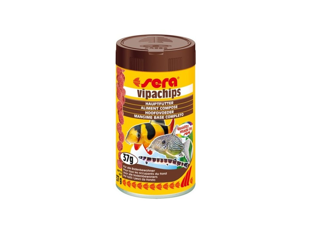 SERA Sera speciální krmivo pro řasožravé ryby Vipachips 100ml