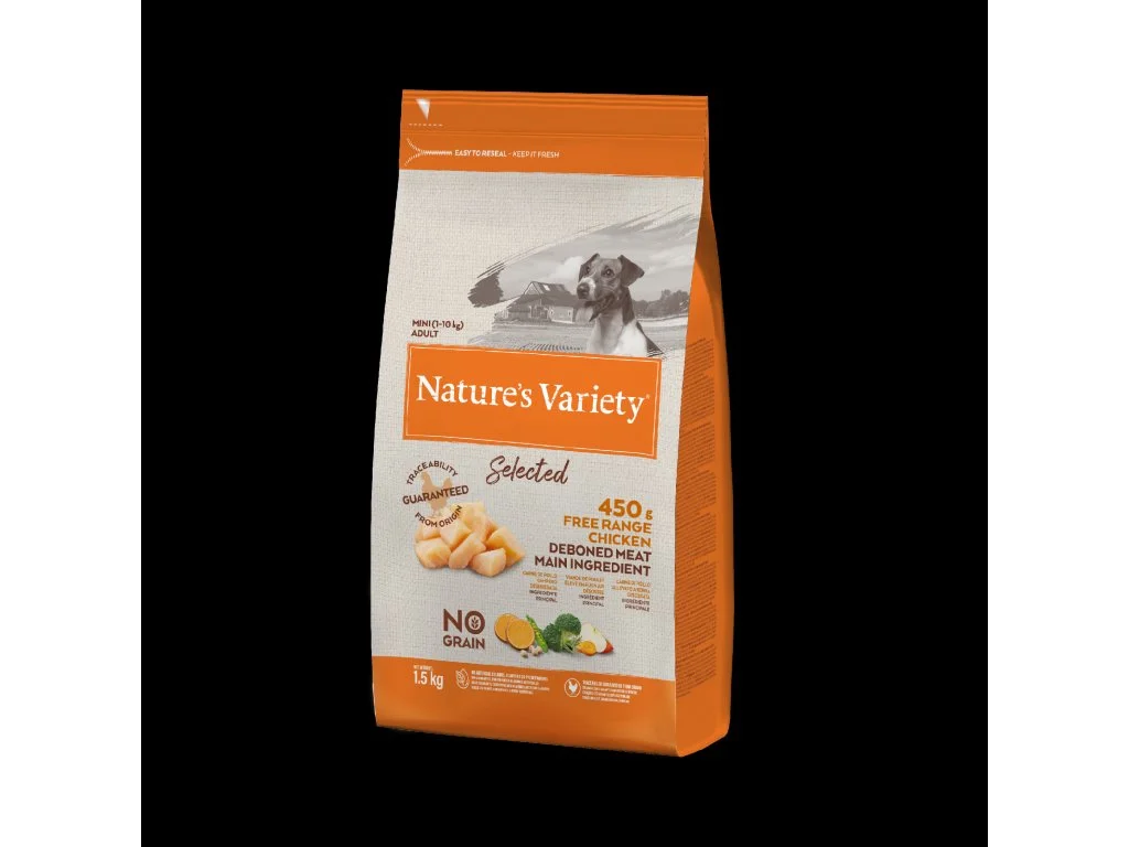 Natures Variety Nature´s variety select. mini ad. dog s kurecim 1,5kg