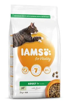 IAMS for Vitality Adult Cat Food with Lamb 2 kg