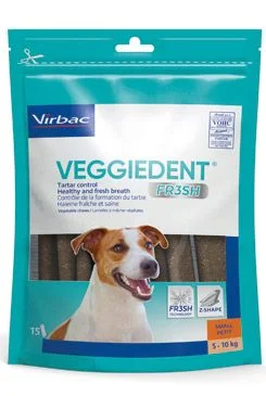 C.E.T.pes Žvýkací plátky Veggiedent NEW S 15ks