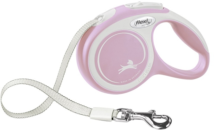 Flexi New Comfort XS vodítko pásek 3m/8kg růžová