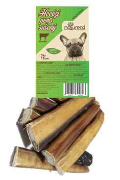 NATURECA pochoutka Hovězí penis sušený  15cm/3ks