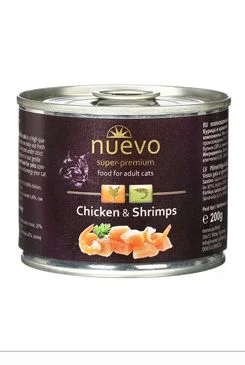 Nuevo Cat Adult Chicken/Shrimps - 200g