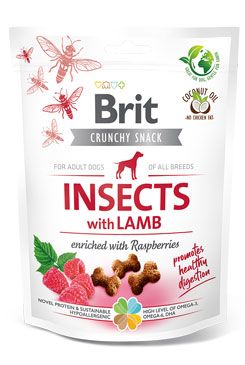 Brit Care Dog Crunchy Cracker. Insects with Lamb enriched with Raspberries 200 g