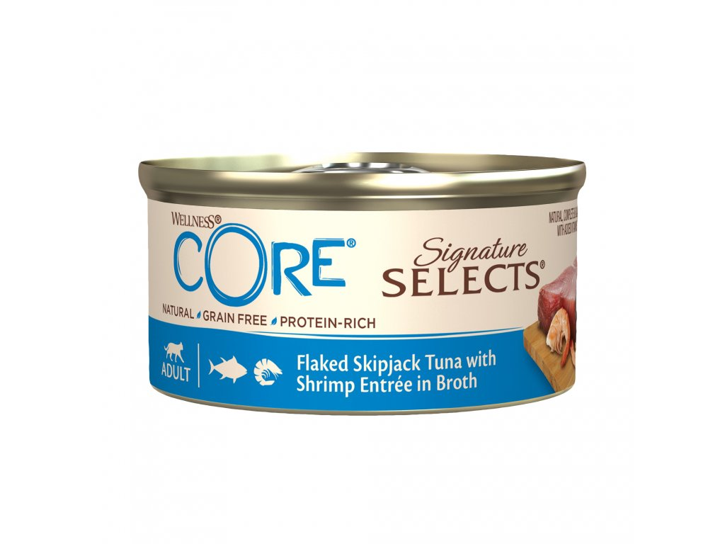 Konz.Wellness Core Cat Sign.Selec. Tunak s krevetami ve stave 79g
