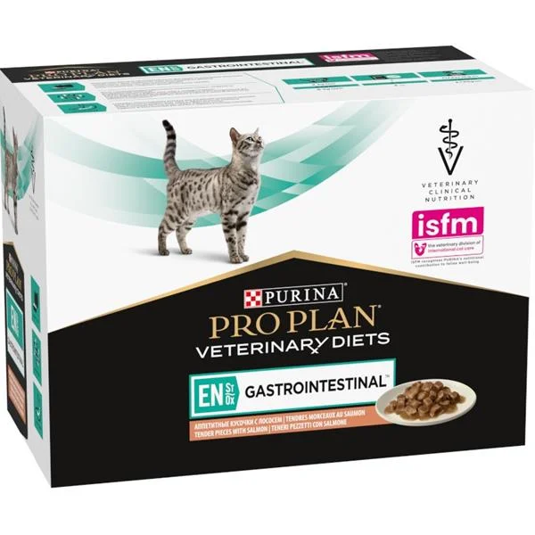 Purina PPVD Feline - EN Gastroint.Salmon kapsička 10x85 g