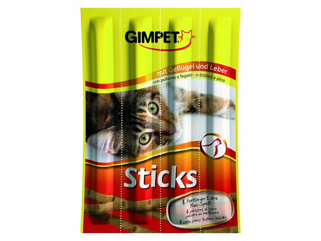 GIMBORN Gimpet Sticks drůbež+játra 4ks