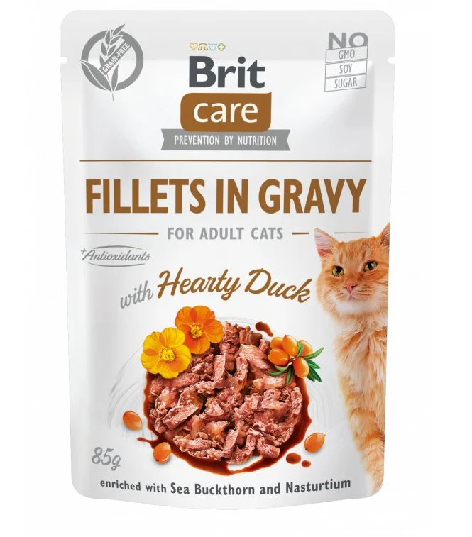 Brit Care Fillets in Gravy with Hearthy Duck - 85g