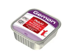GEMON Cat HP paštika s kousky hovězí 100g/32bal