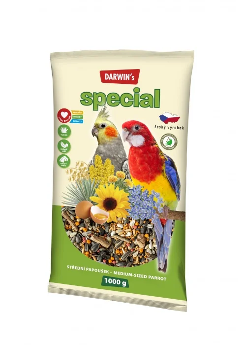 Darwin’s střední papoušek special 1 kg